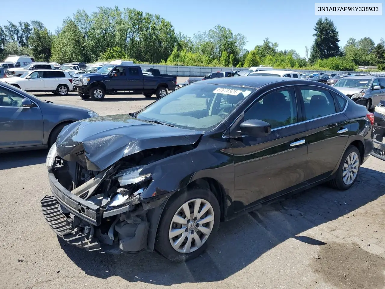 2019 Nissan Sentra S VIN: 3N1AB7AP9KY338933 Lot: 62878505