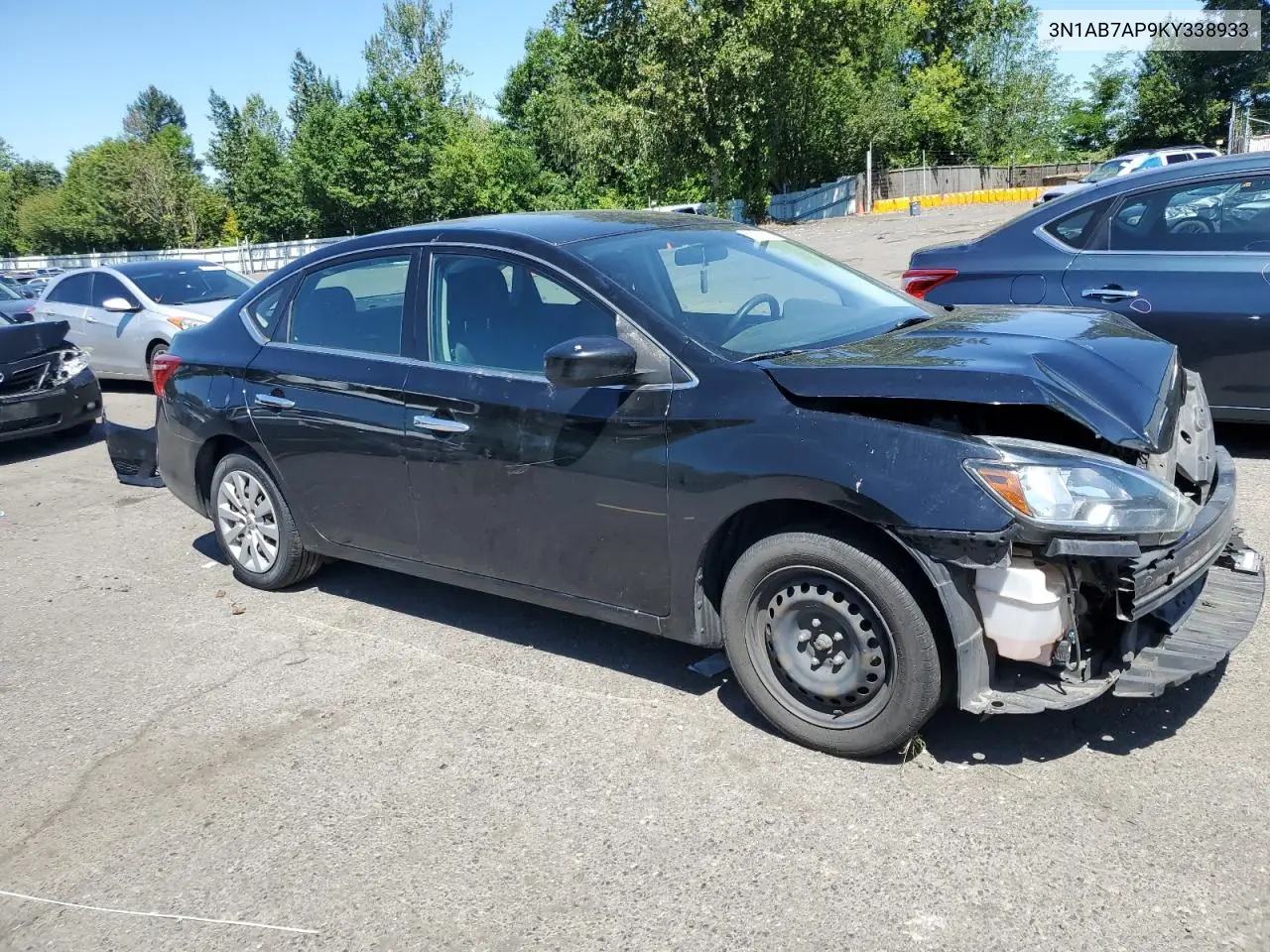 2019 Nissan Sentra S VIN: 3N1AB7AP9KY338933 Lot: 62878505