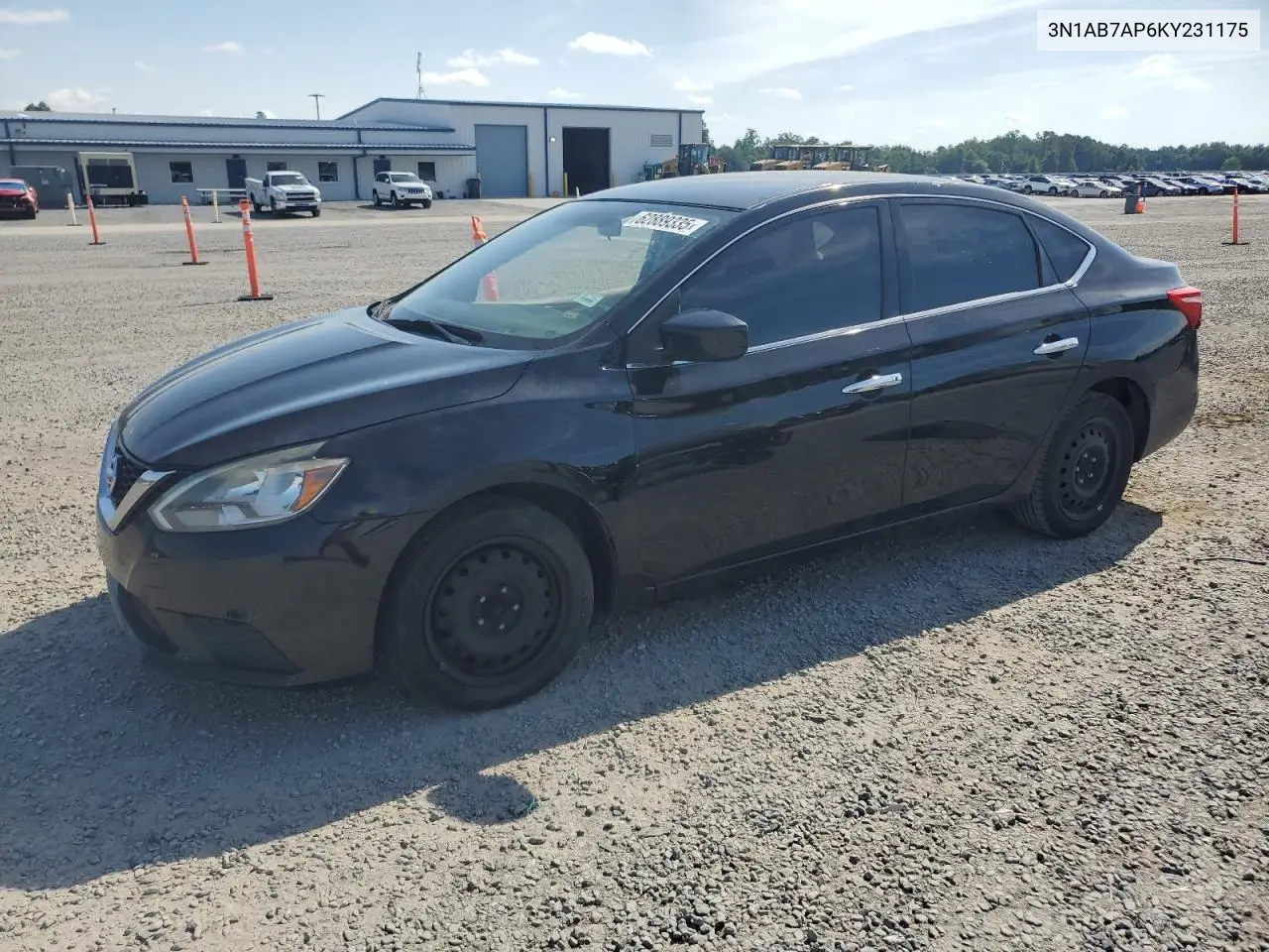 2019 Nissan Sentra S VIN: 3N1AB7AP6KY231175 Lot: 62889335