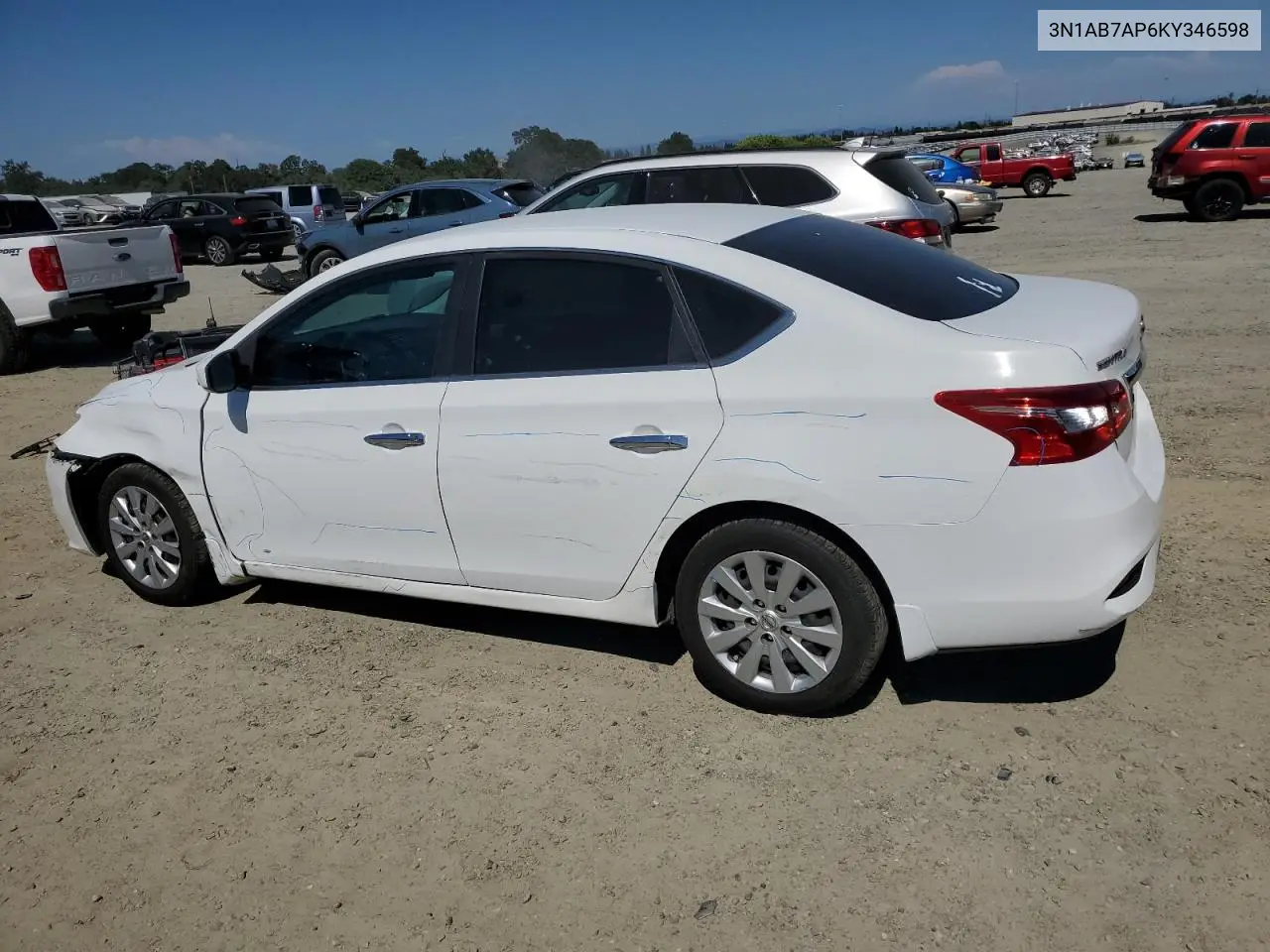 2019 Nissan Sentra S VIN: 3N1AB7AP6KY346598 Lot: 62895875