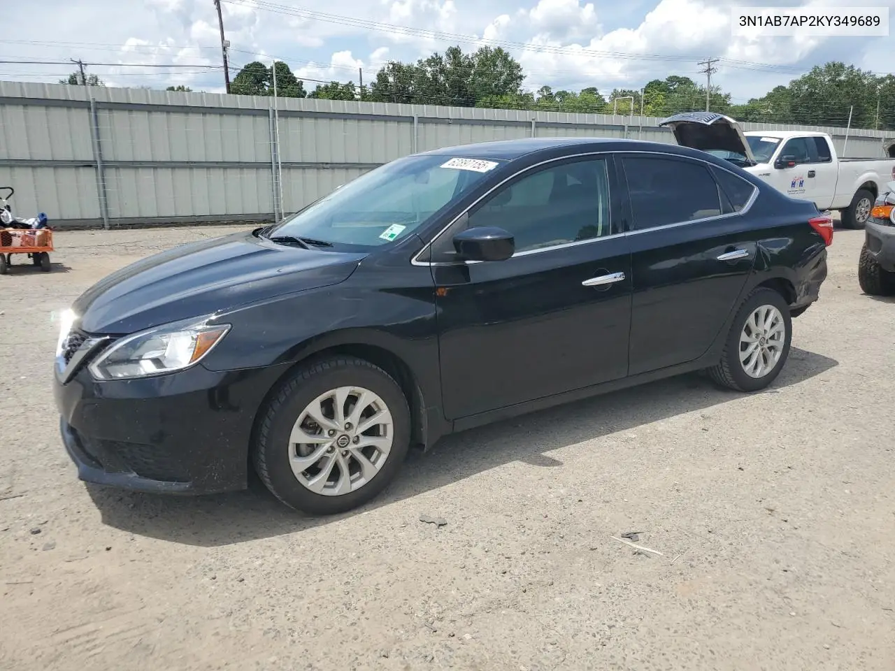 2019 Nissan Sentra S VIN: 3N1AB7AP2KY349689 Lot: 62897155