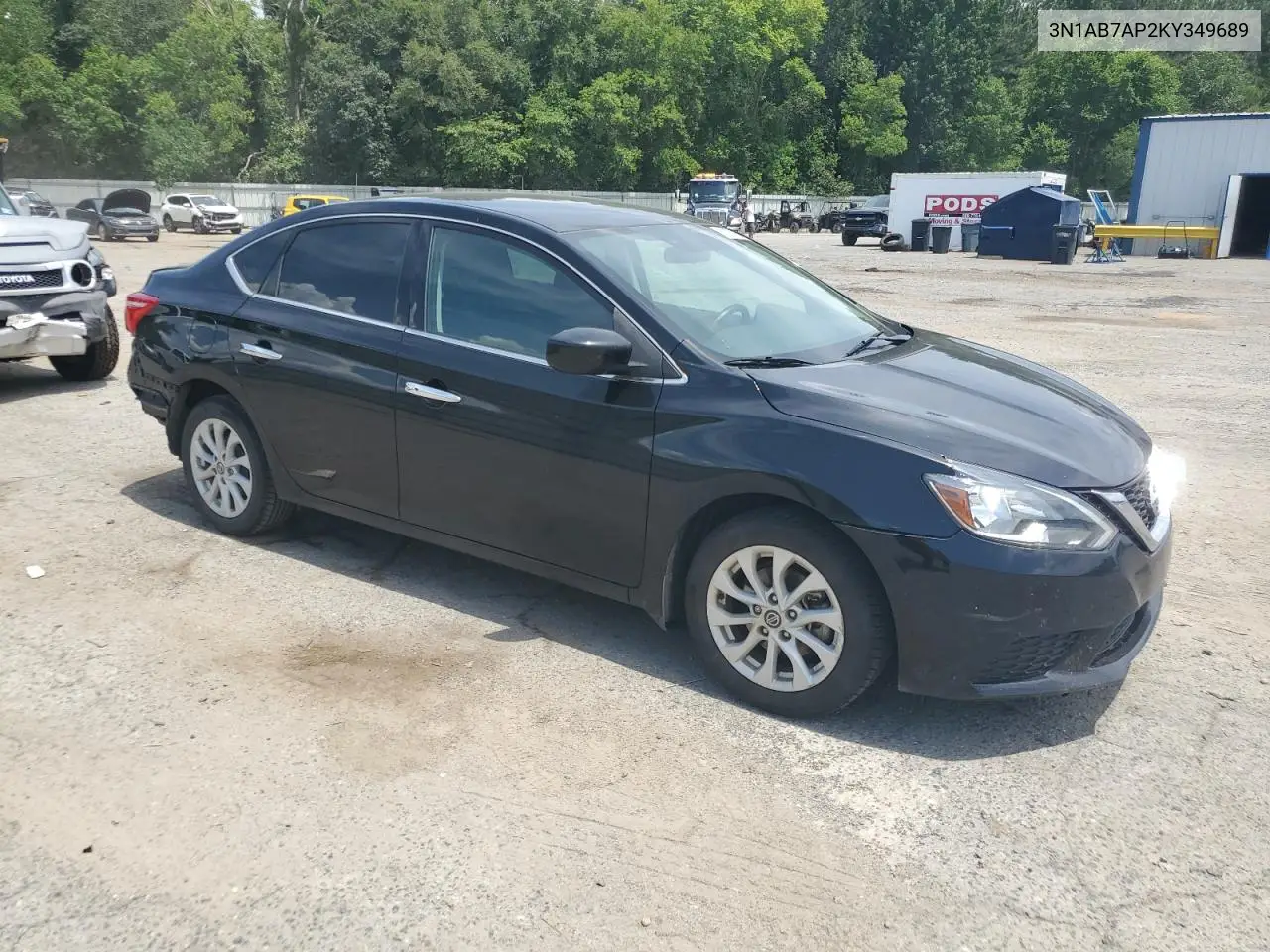2019 Nissan Sentra S VIN: 3N1AB7AP2KY349689 Lot: 62897155