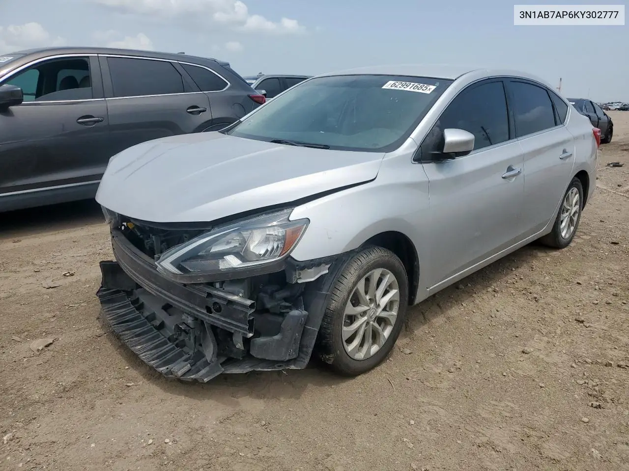 2019 Nissan Sentra S VIN: 3N1AB7AP6KY302777 Lot: 62991685