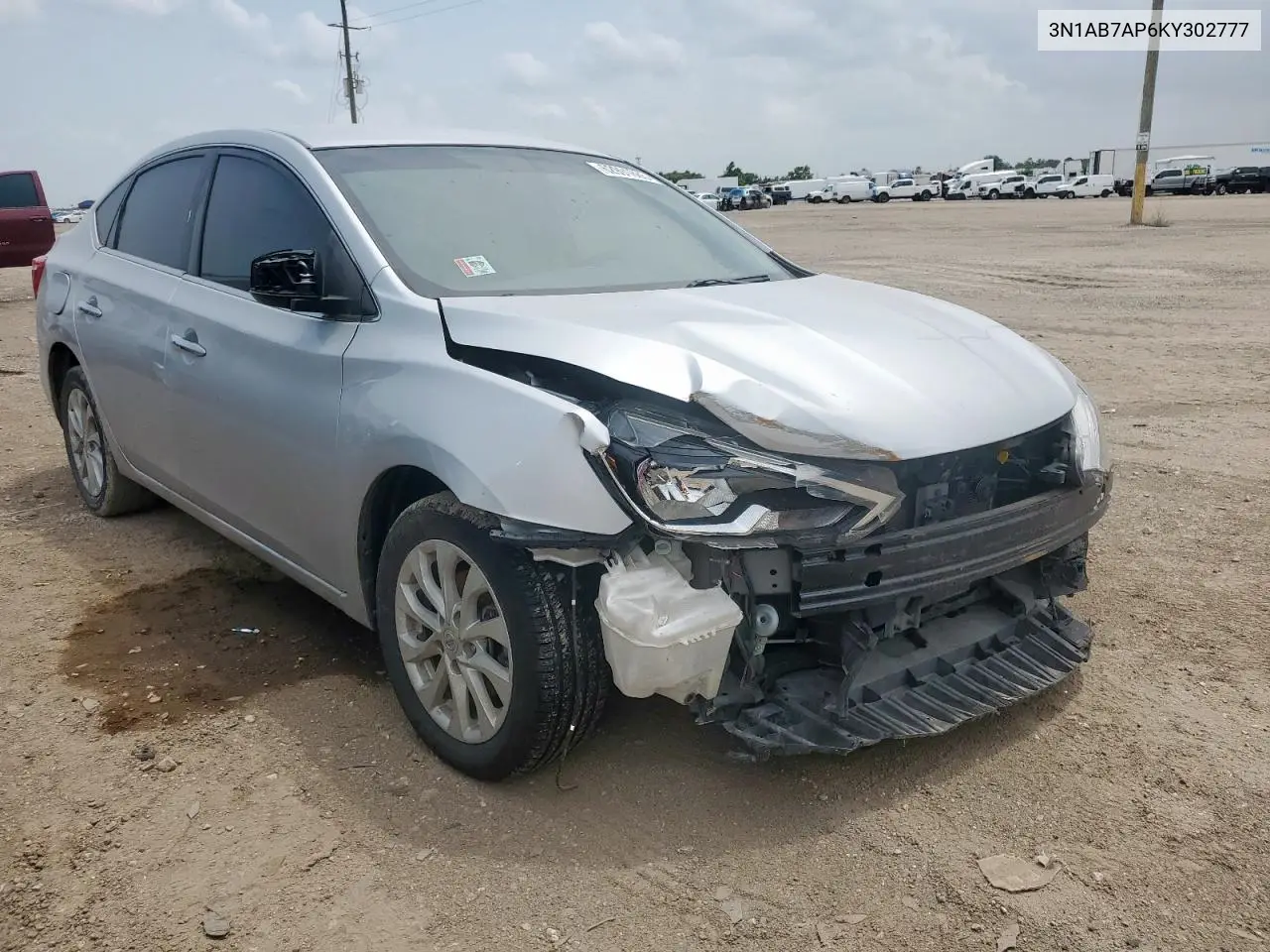 2019 Nissan Sentra S VIN: 3N1AB7AP6KY302777 Lot: 62991685