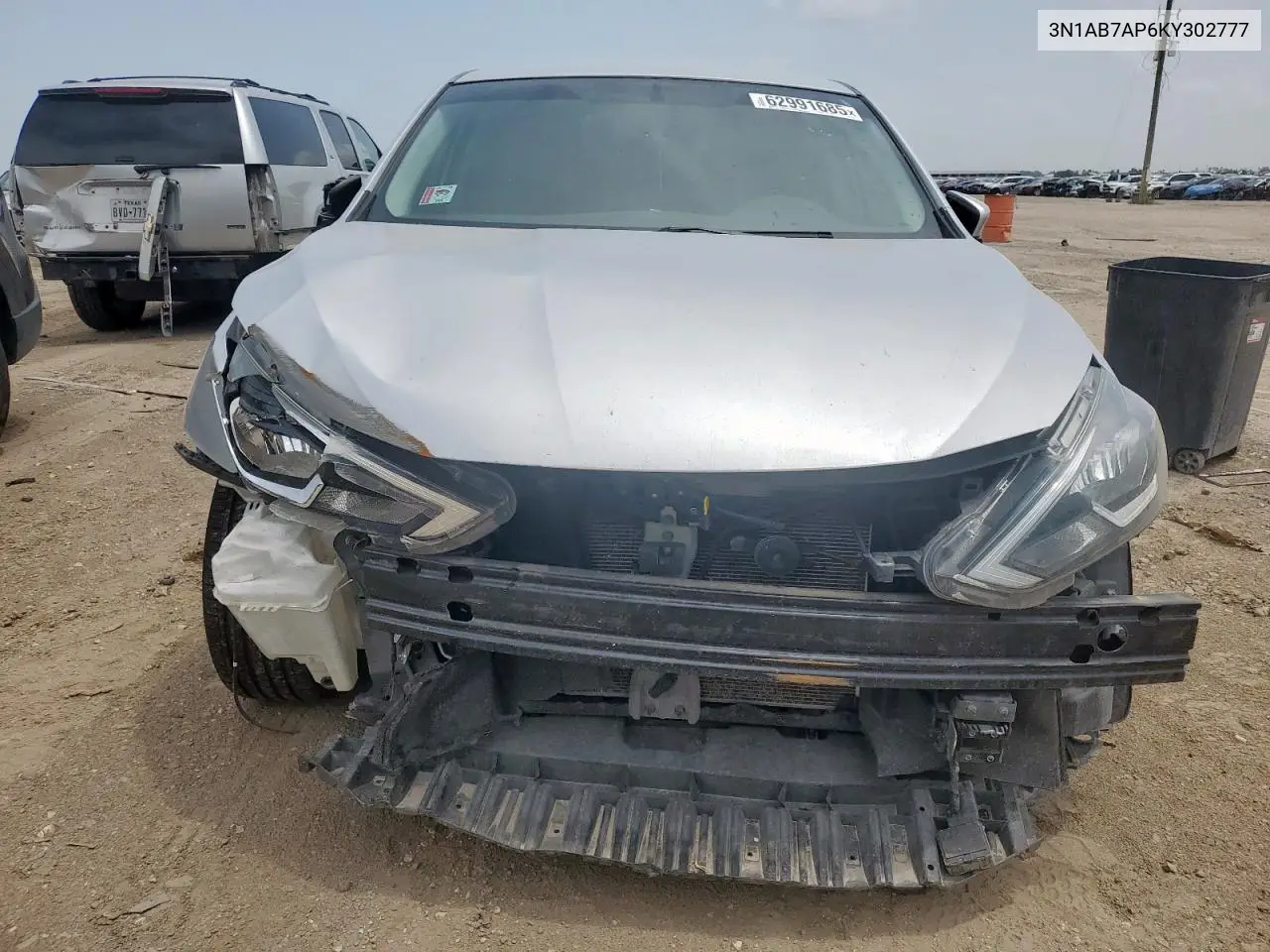 2019 Nissan Sentra S VIN: 3N1AB7AP6KY302777 Lot: 62991685