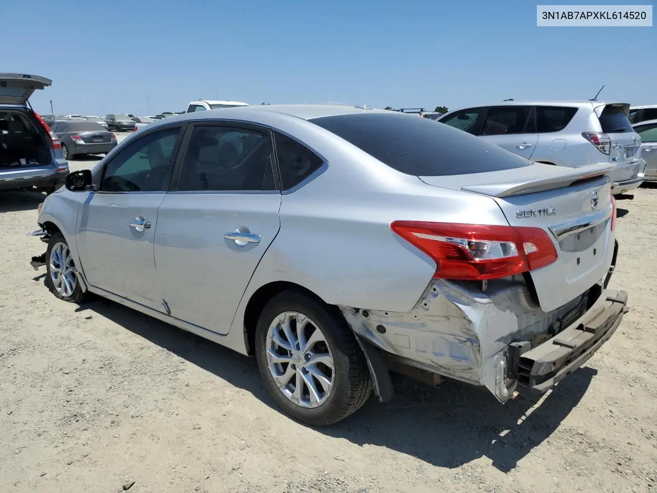 2019 Nissan Sentra S VIN: 3N1AB7APXKL614520 Lot: 63028885