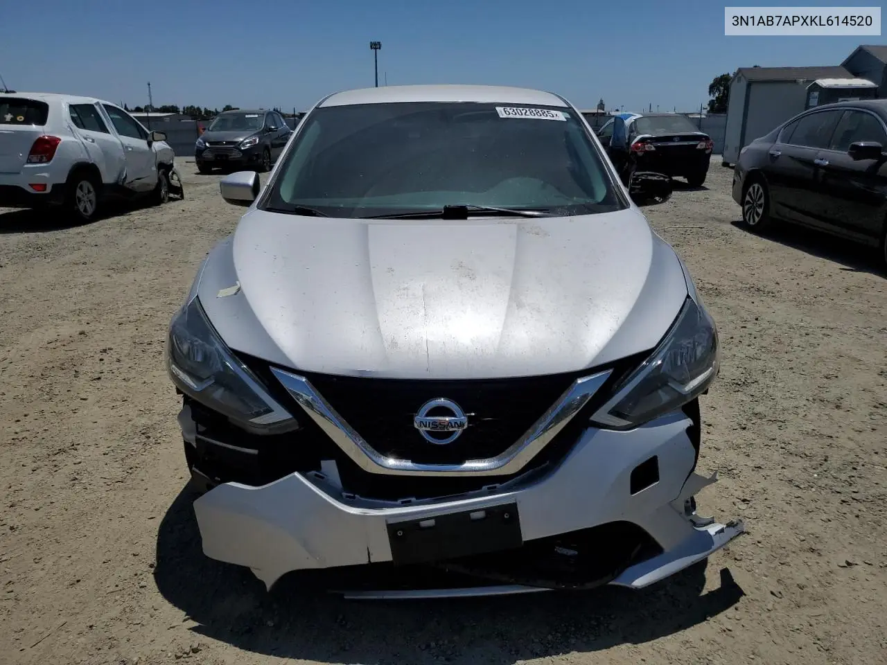 2019 Nissan Sentra S VIN: 3N1AB7APXKL614520 Lot: 63028885