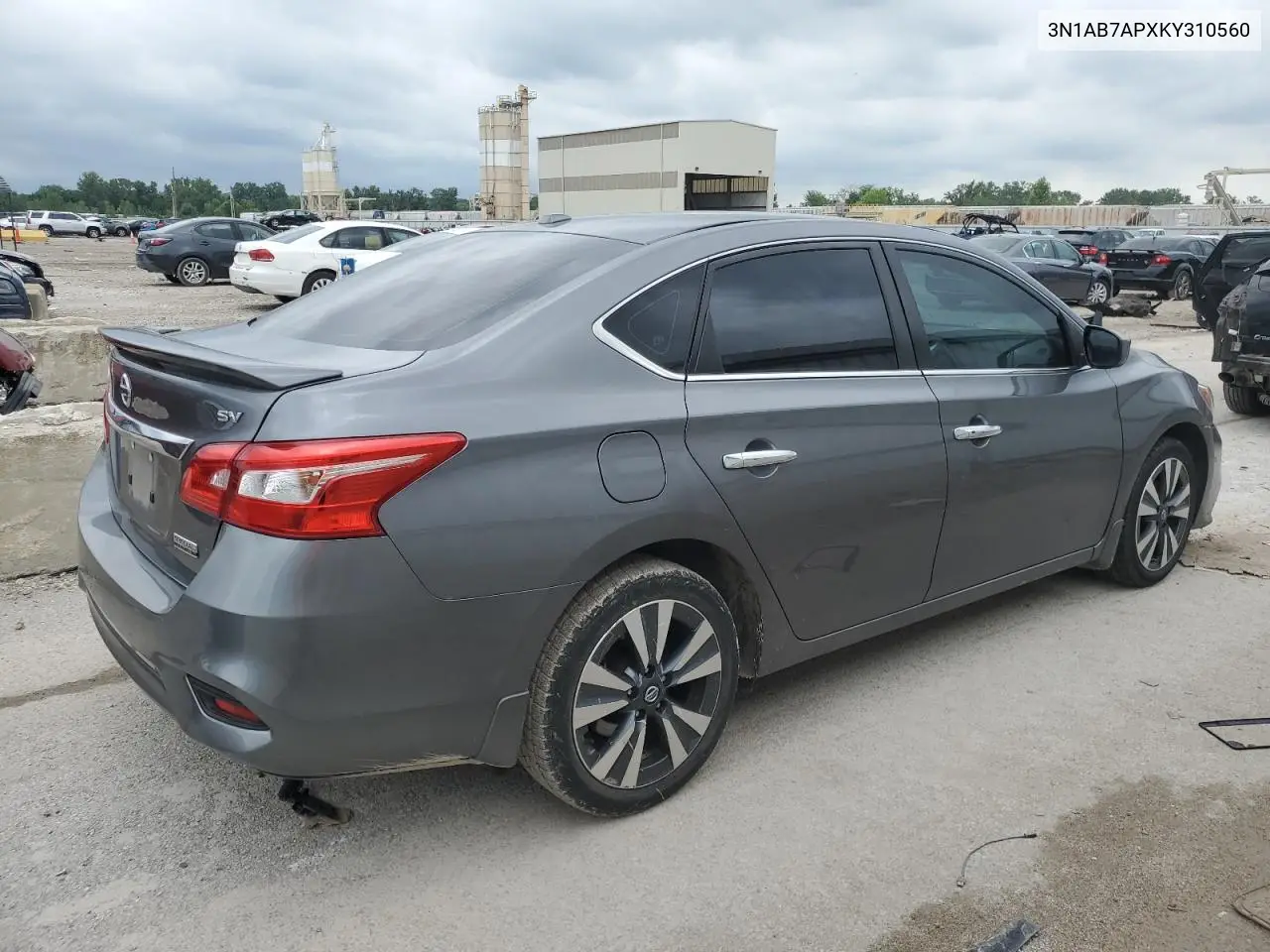 2019 Nissan Sentra S VIN: 3N1AB7APXKY310560 Lot: 63119255