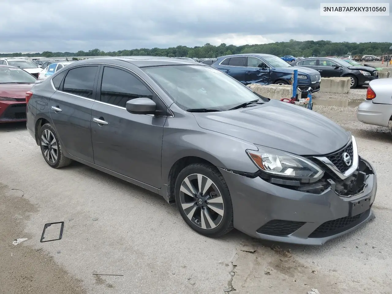 2019 Nissan Sentra S VIN: 3N1AB7APXKY310560 Lot: 63119255