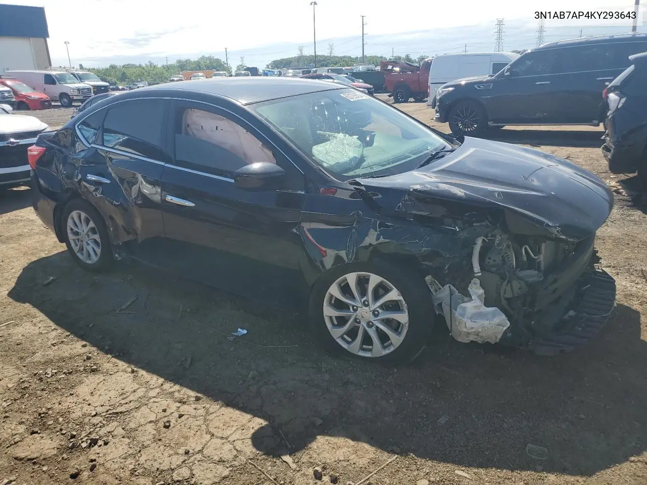 2019 Nissan Sentra S VIN: 3N1AB7AP4KY293643 Lot: 63129855