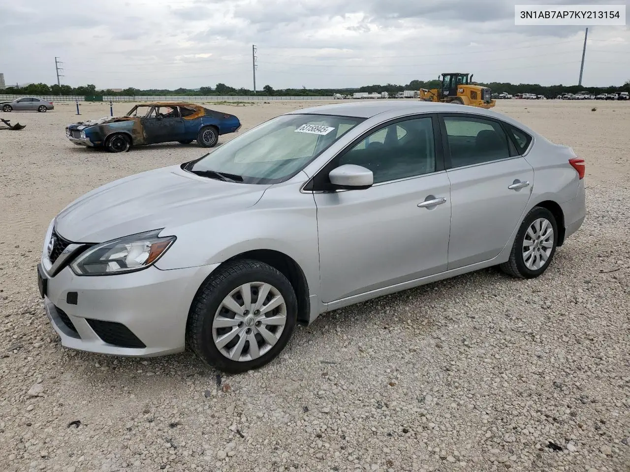 2019 Nissan Sentra S VIN: 3N1AB7AP7KY213154 Lot: 63158945