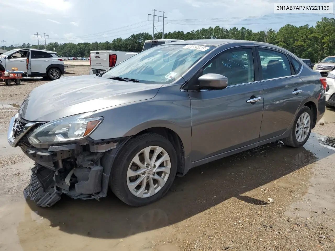 2019 Nissan Sentra S VIN: 3N1AB7AP7KY221139 Lot: 63314025