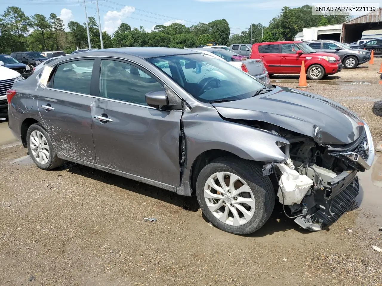 2019 Nissan Sentra S VIN: 3N1AB7AP7KY221139 Lot: 63314025