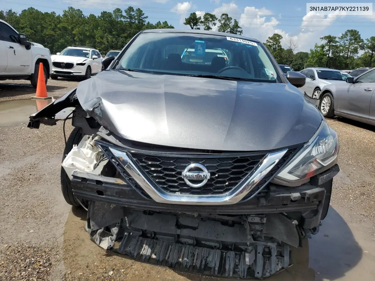 2019 Nissan Sentra S VIN: 3N1AB7AP7KY221139 Lot: 63314025