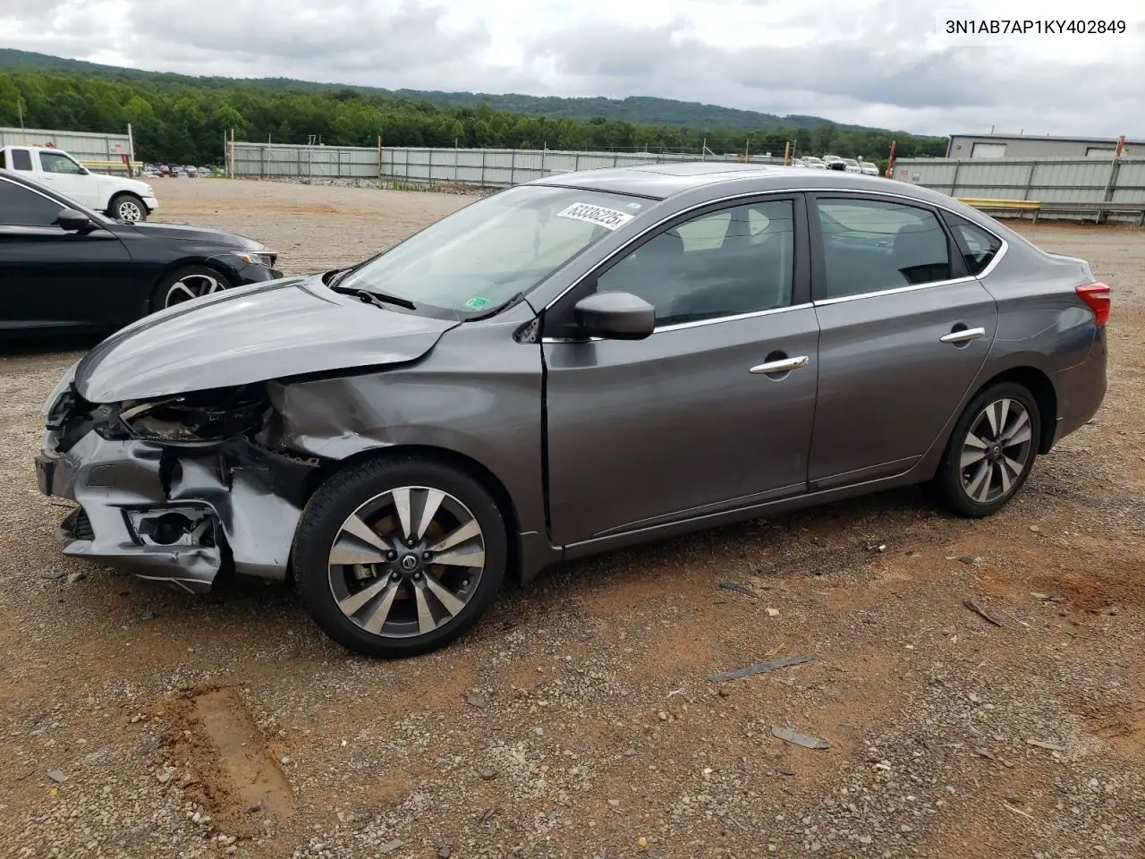 2019 Nissan Sentra S VIN: 3N1AB7AP1KY402849 Lot: 63336225