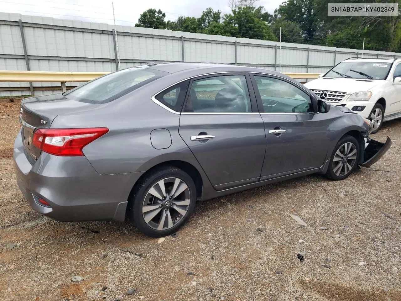 2019 Nissan Sentra S VIN: 3N1AB7AP1KY402849 Lot: 63336225