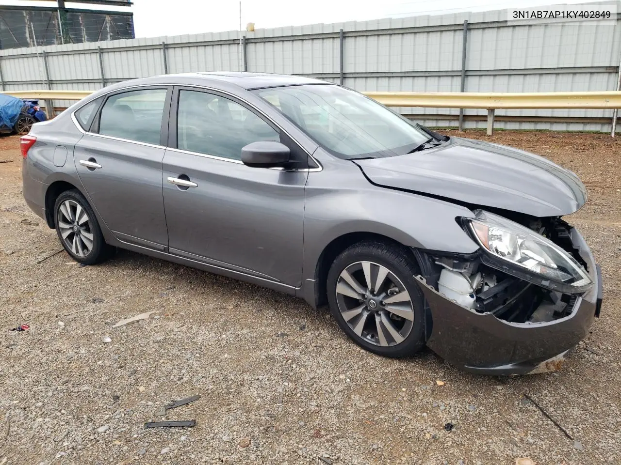 2019 Nissan Sentra S VIN: 3N1AB7AP1KY402849 Lot: 63336225