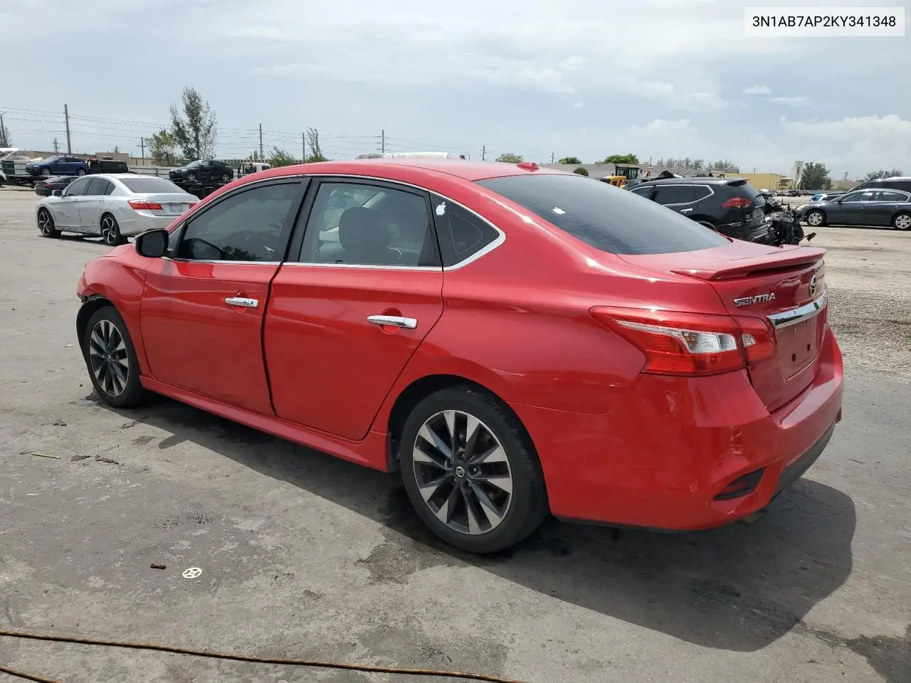2019 Nissan Sentra S VIN: 3N1AB7AP2KY341348 Lot: 63371485