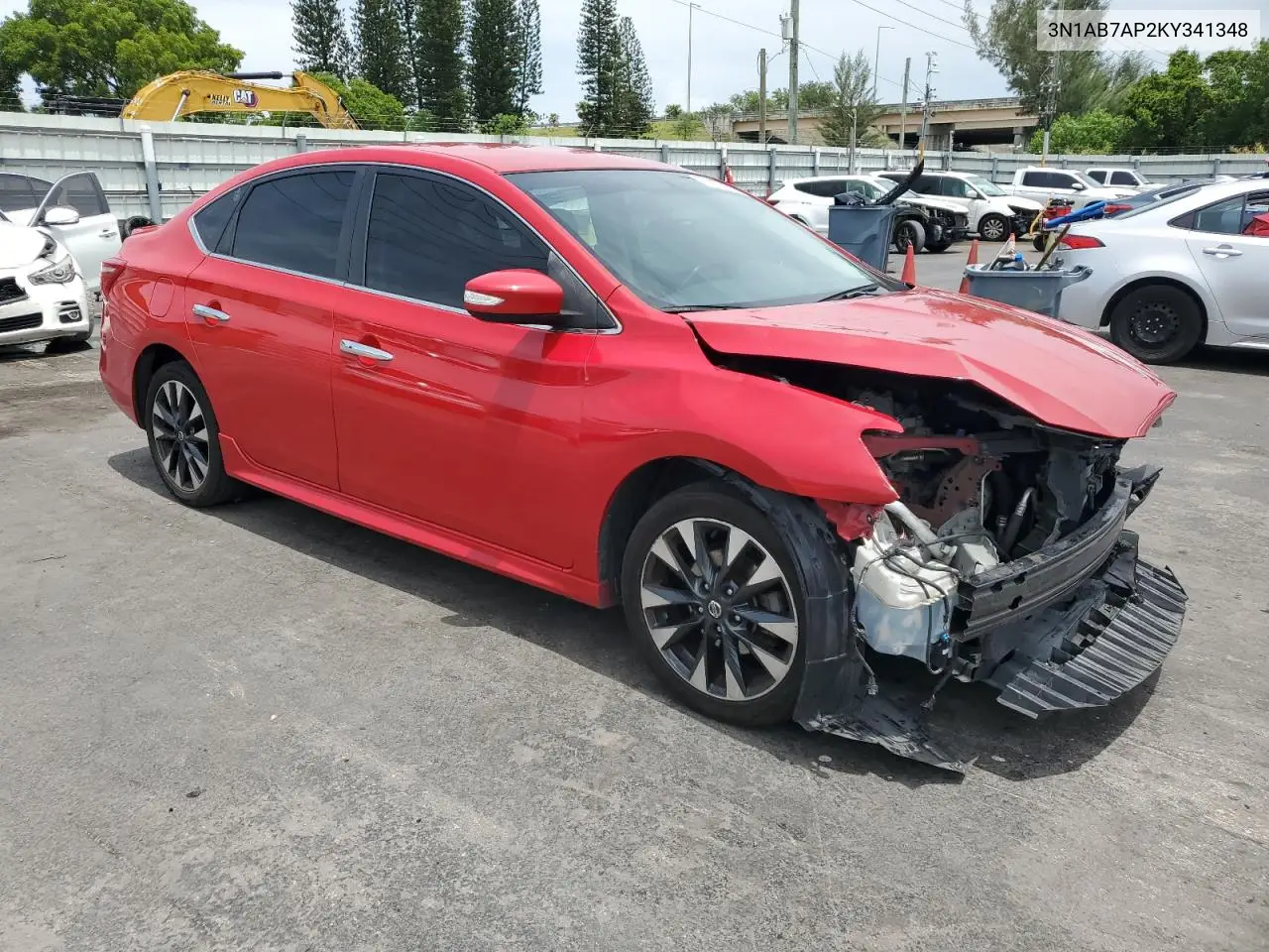 2019 Nissan Sentra S VIN: 3N1AB7AP2KY341348 Lot: 63371485