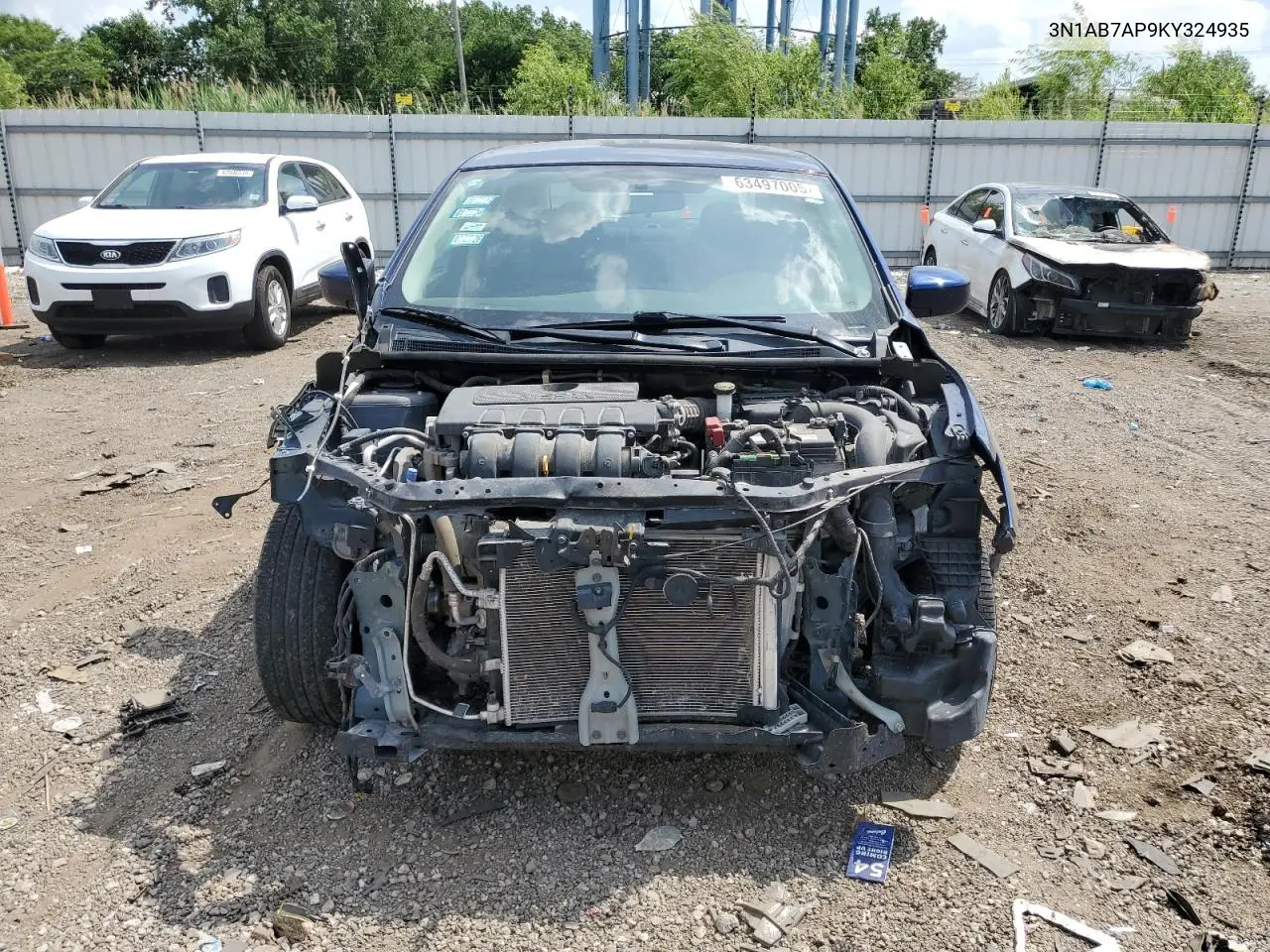2019 Nissan Sentra S VIN: 3N1AB7AP9KY324935 Lot: 63497005