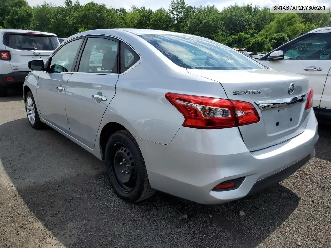 2019 Nissan Sentra S VIN: 3N1AB7AP2KY306261 Lot: 63500215
