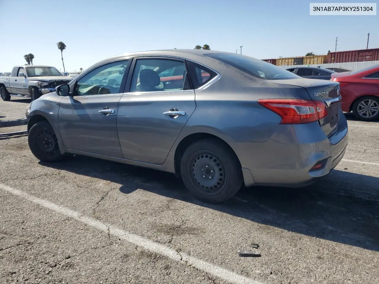 2019 Nissan Sentra S VIN: 3N1AB7AP3KY251304 Lot: 63510195