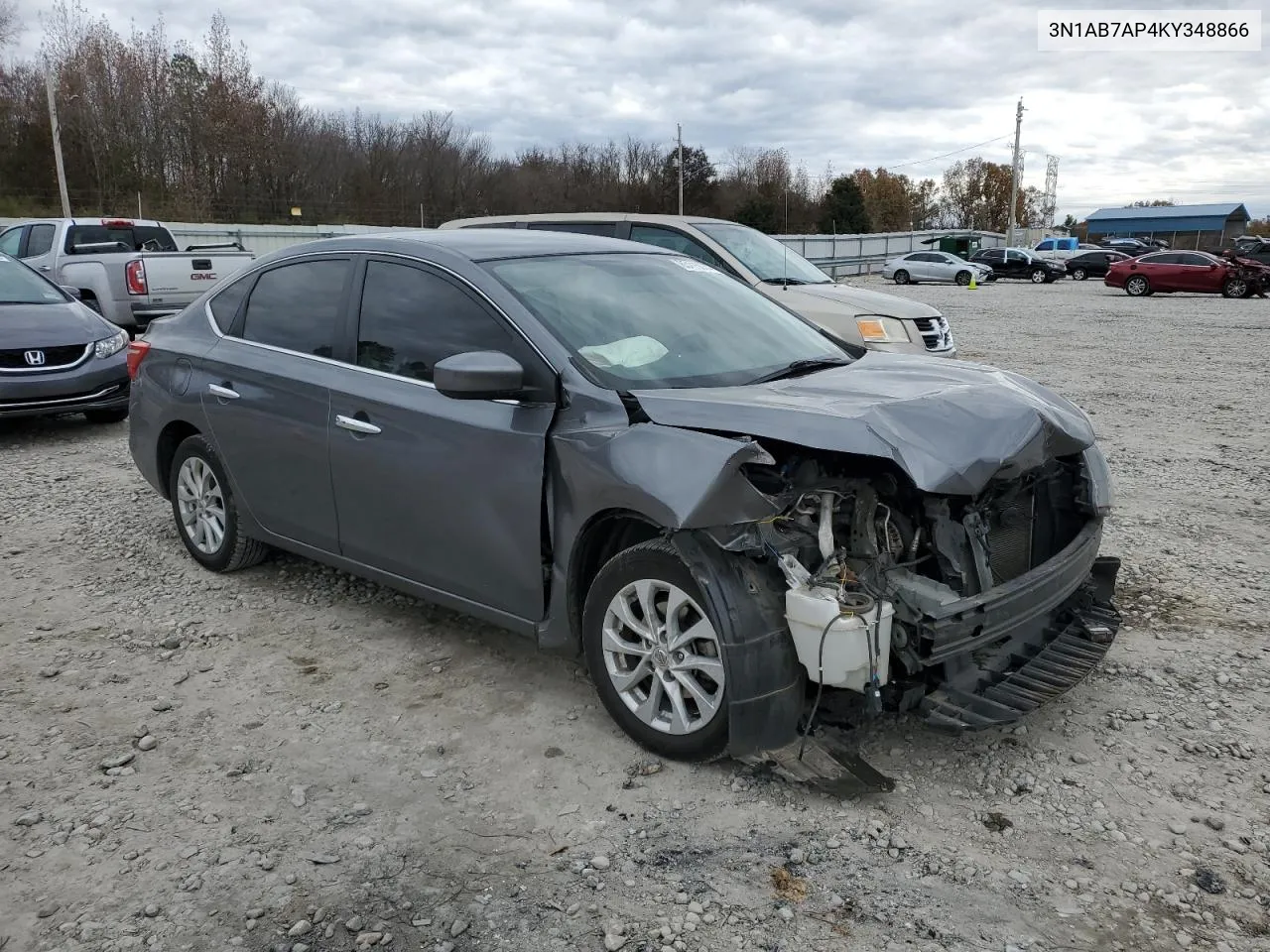 2019 Nissan Sentra S VIN: 3N1AB7AP4KY348866 Lot: 85115074
