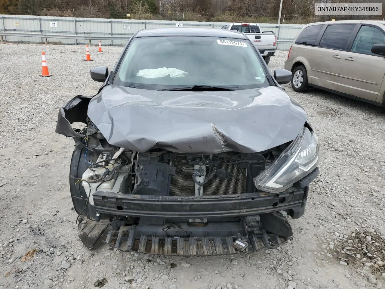 2019 Nissan Sentra S VIN: 3N1AB7AP4KY348866 Lot: 85115074