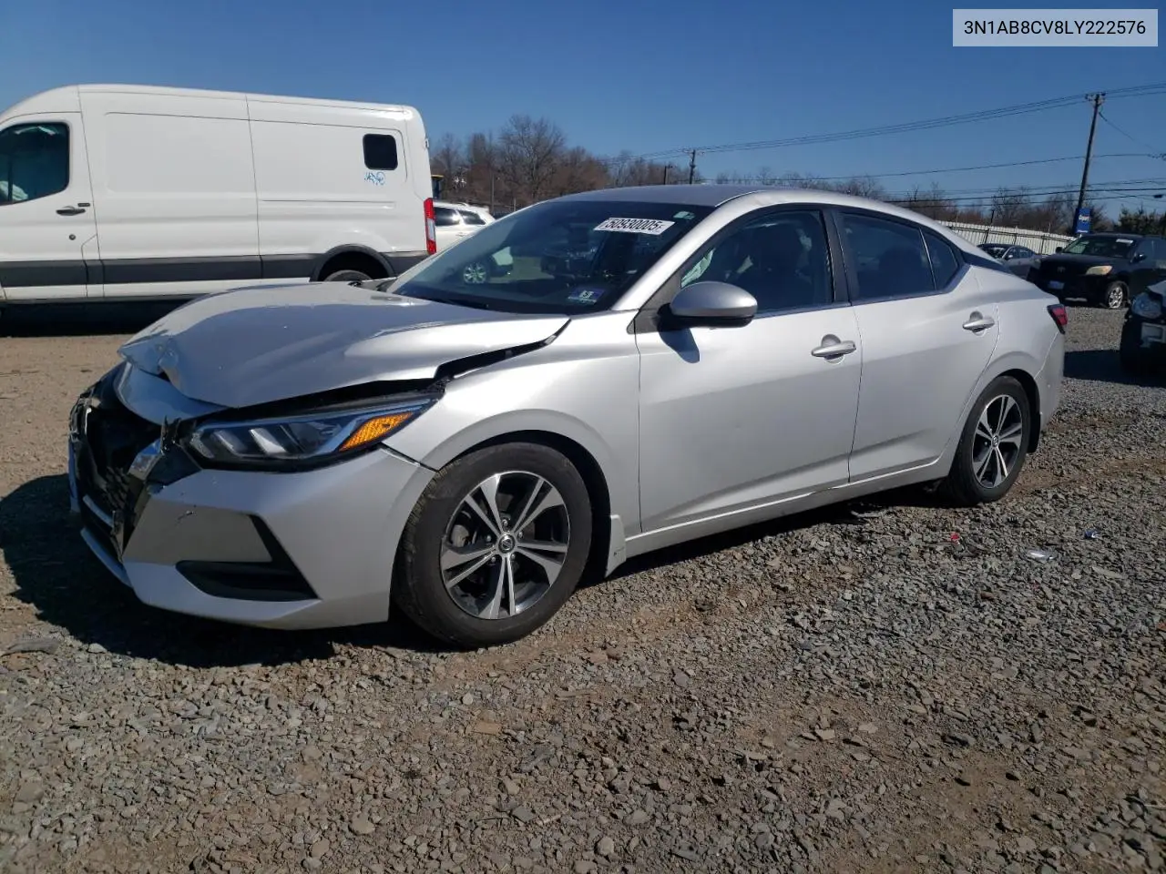 2020 Nissan Sentra Sv VIN: 3N1AB8CV8LY222576 Lot: 50930005