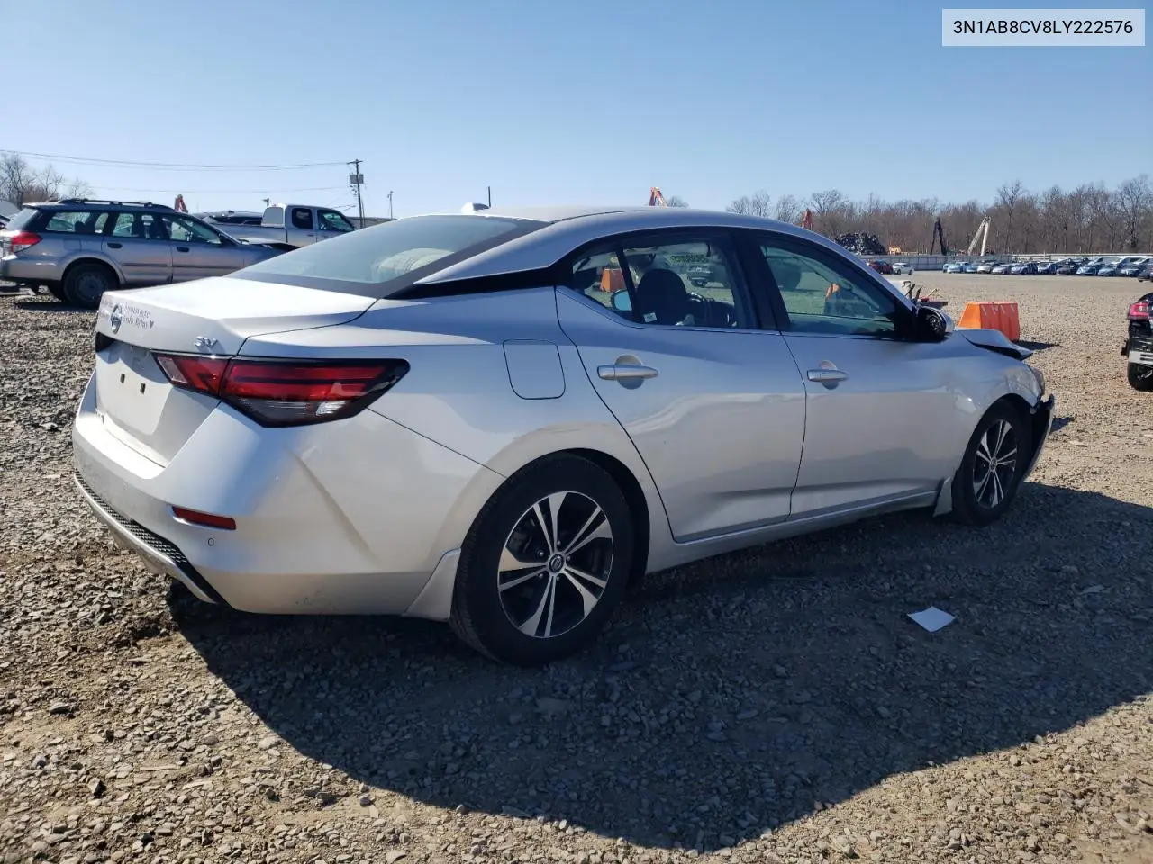2020 Nissan Sentra Sv VIN: 3N1AB8CV8LY222576 Lot: 50930005