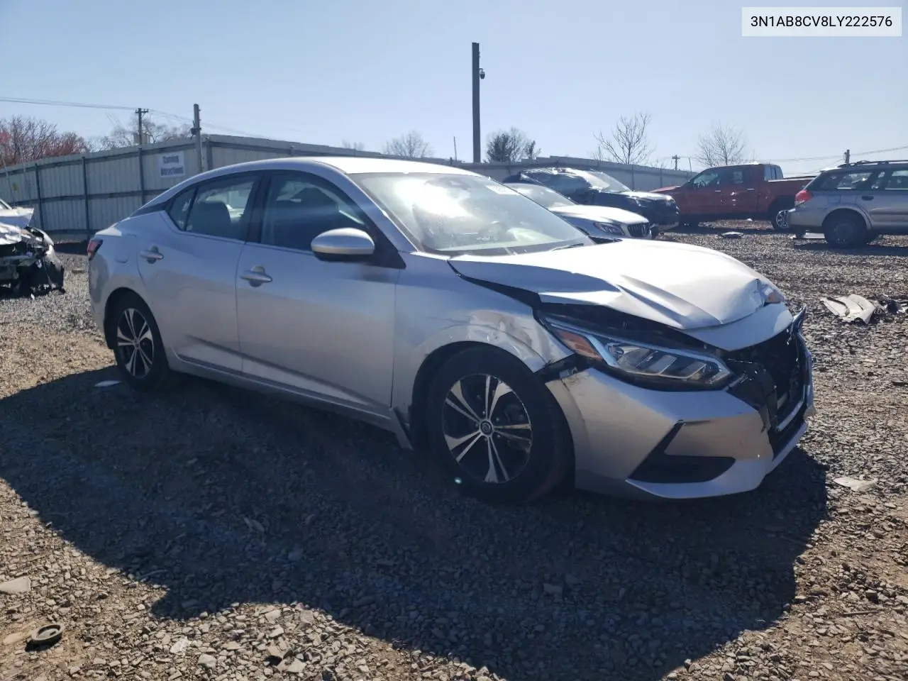 2020 Nissan Sentra Sv VIN: 3N1AB8CV8LY222576 Lot: 50930005