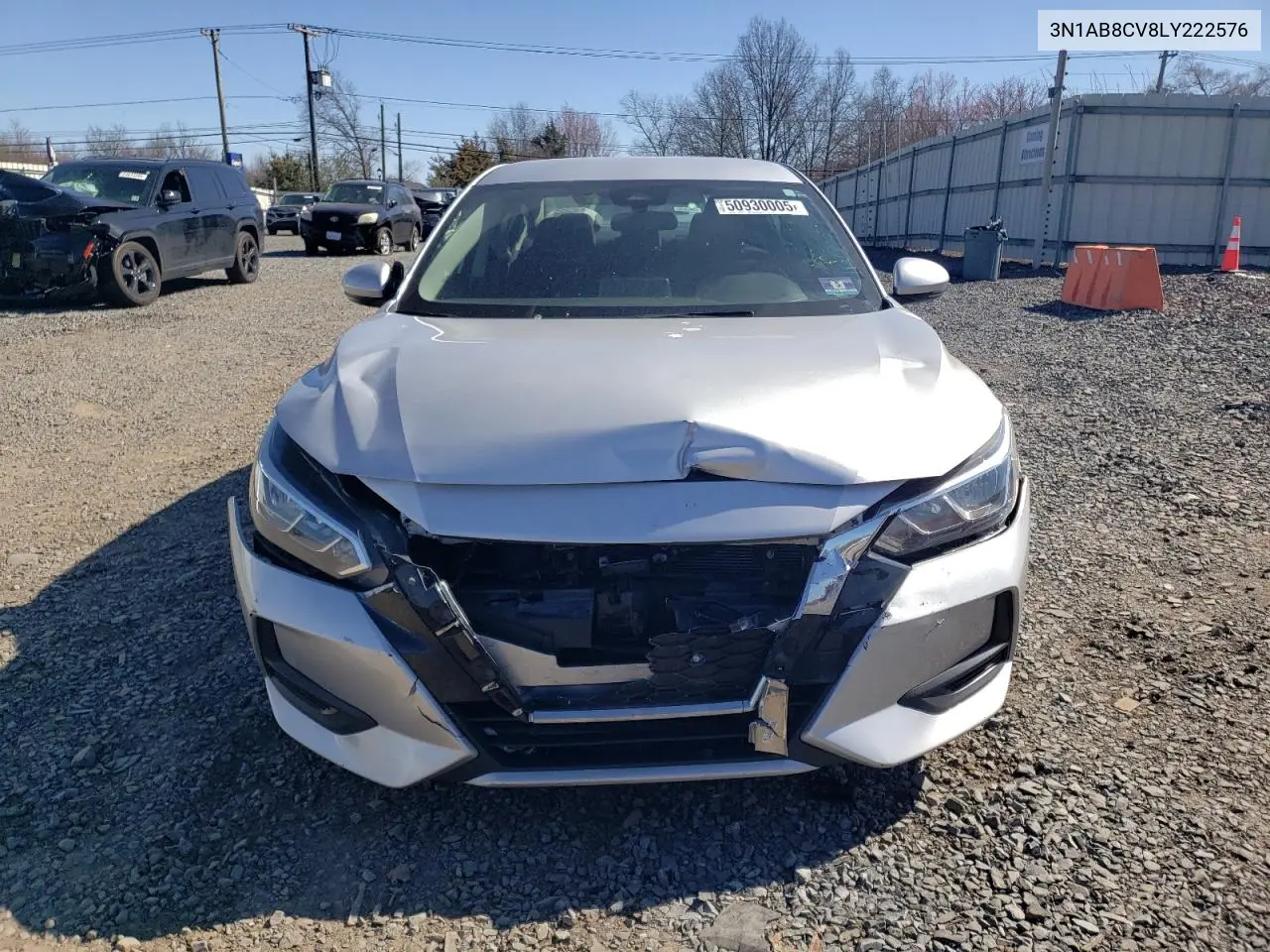 2020 Nissan Sentra Sv VIN: 3N1AB8CV8LY222576 Lot: 50930005