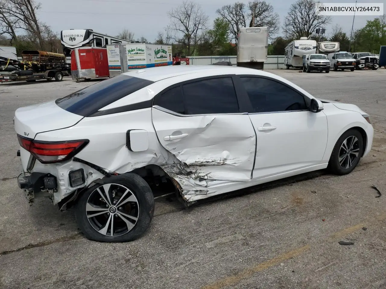 2020 Nissan Sentra Sv VIN: 3N1AB8CVXLY264473 Lot: 52913545