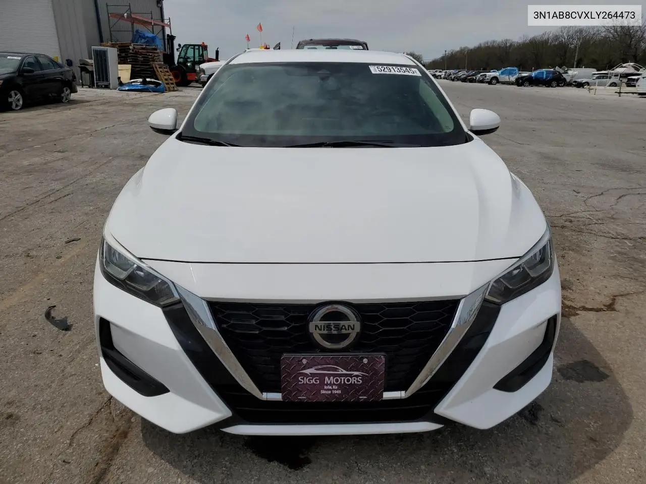 2020 Nissan Sentra Sv VIN: 3N1AB8CVXLY264473 Lot: 52913545