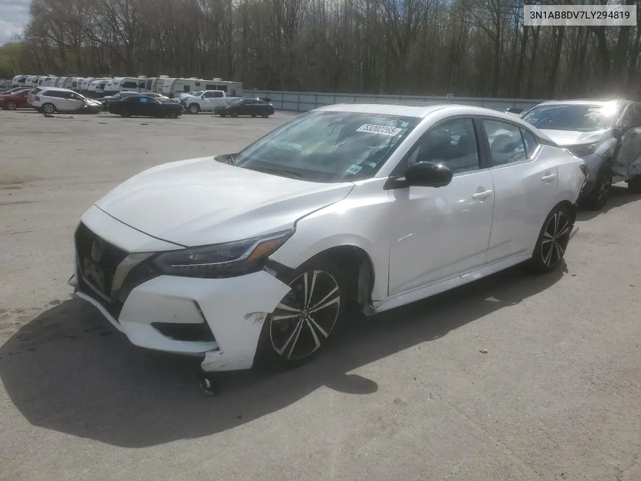 2020 Nissan Sentra Sr VIN: 3N1AB8DV7LY294819 Lot: 53202265