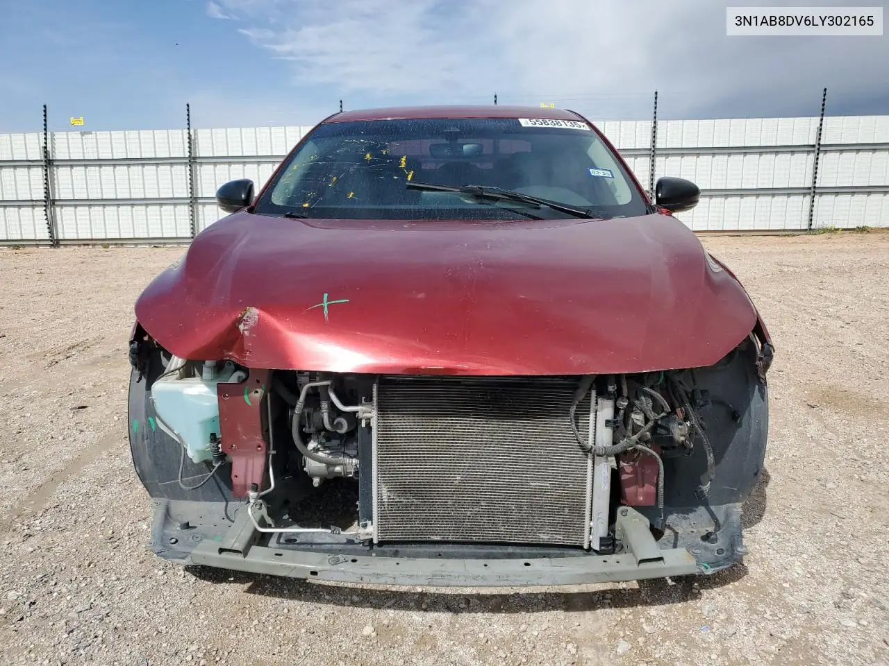 2020 Nissan Sentra Sr VIN: 3N1AB8DV6LY302165 Lot: 55838135
