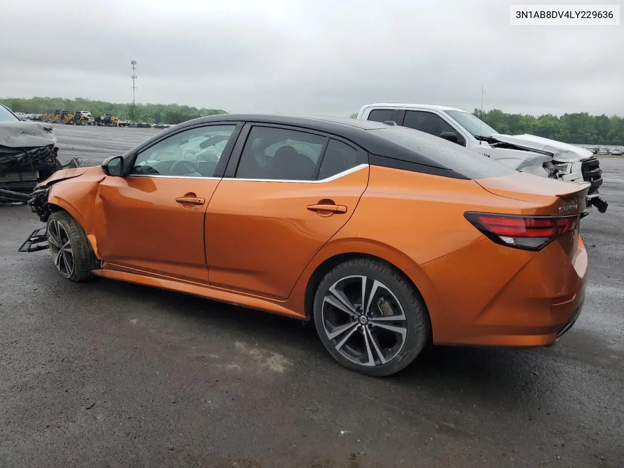 2020 Nissan Sentra Sr VIN: 3N1AB8DV4LY229636 Lot: 55904105