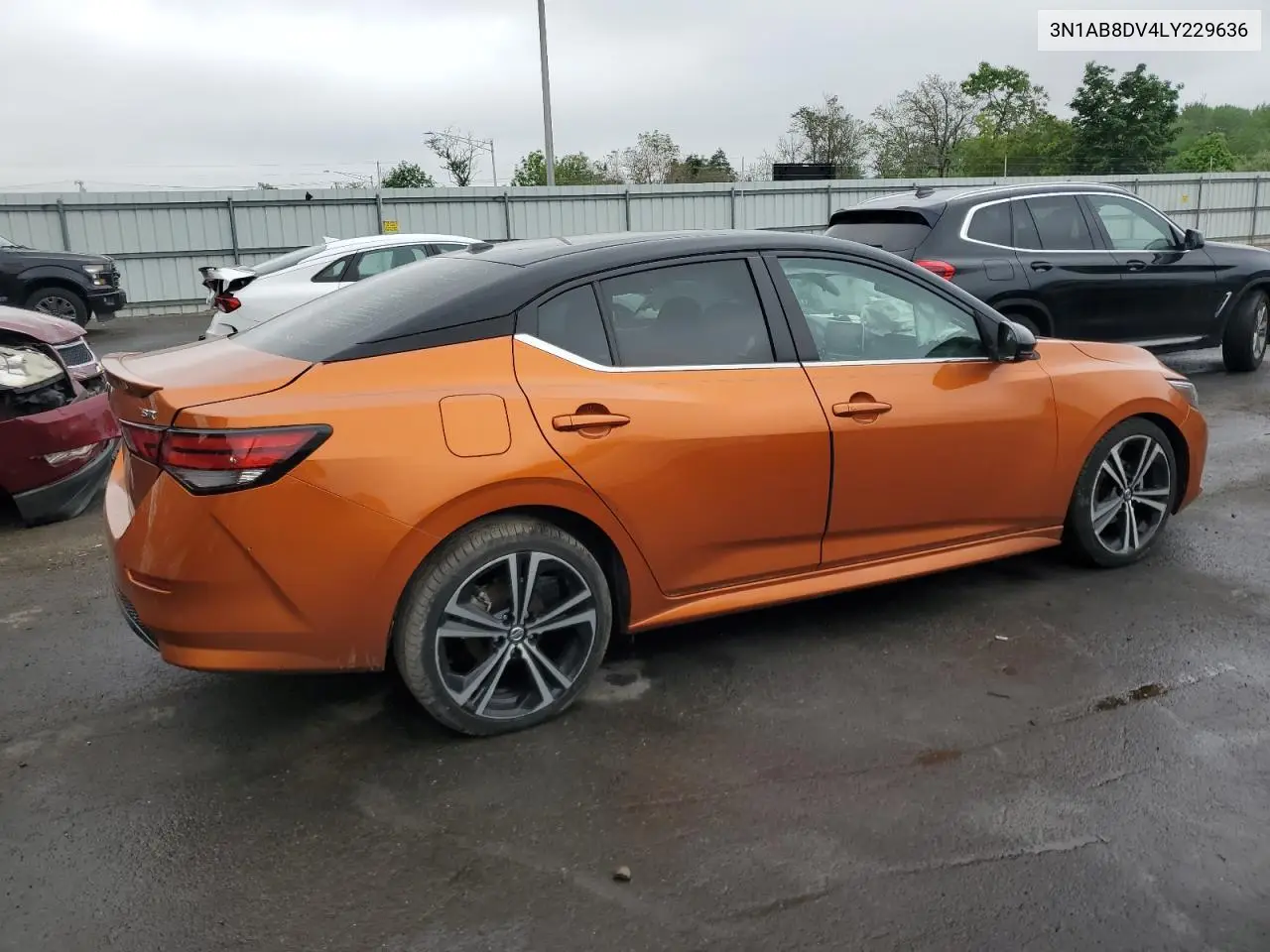 2020 Nissan Sentra Sr VIN: 3N1AB8DV4LY229636 Lot: 55904105