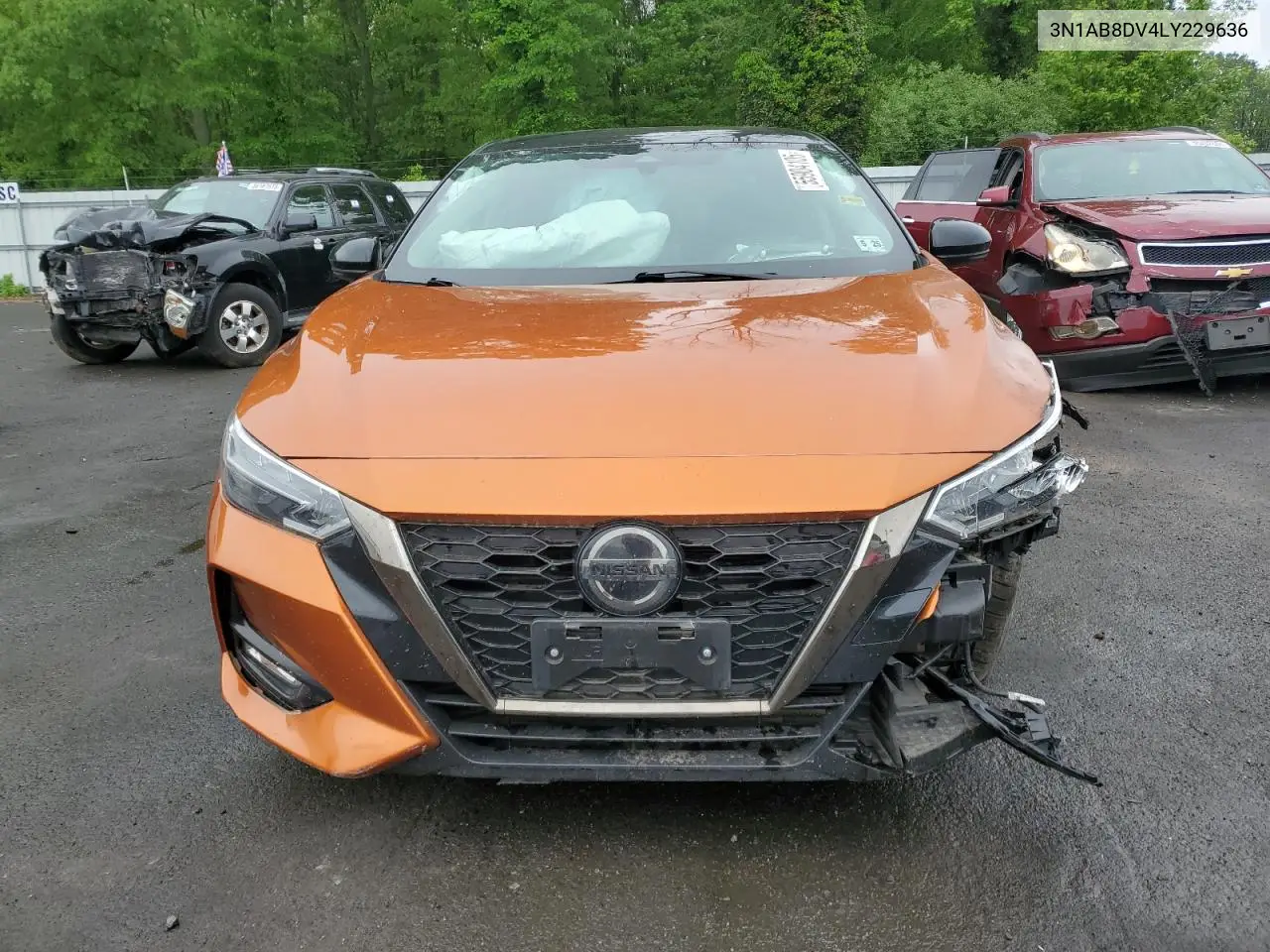 2020 Nissan Sentra Sr VIN: 3N1AB8DV4LY229636 Lot: 55904105