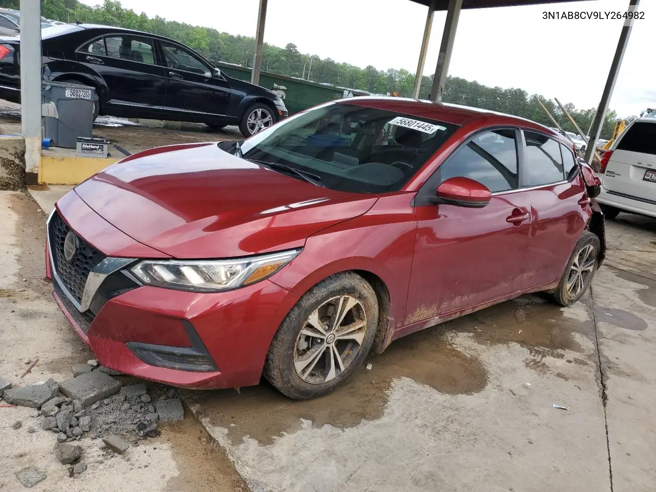 2020 Nissan Sentra Sv VIN: 3N1AB8CV9LY264982 Lot: 56801445