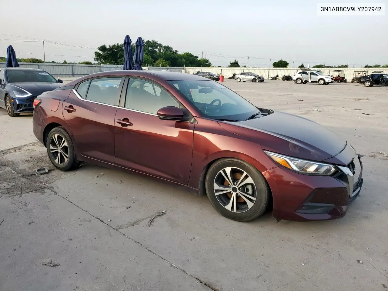 2020 Nissan Sentra Sv VIN: 3N1AB8CV9LY207942 Lot: 56867115