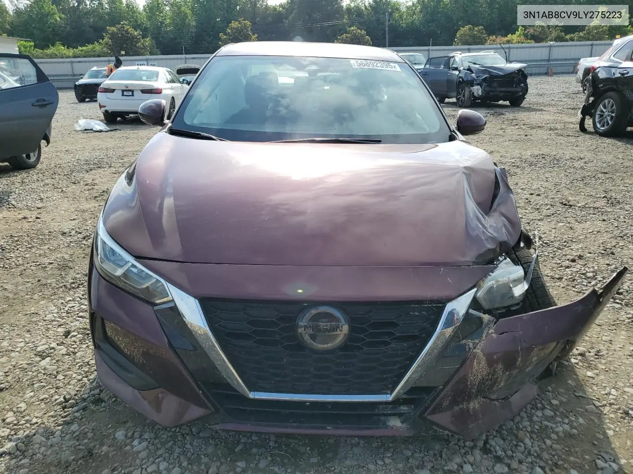 2020 Nissan Sentra Sv VIN: 3N1AB8CV9LY275223 Lot: 56892395