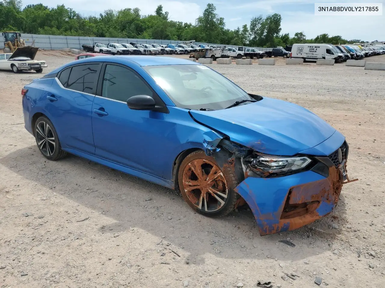 2020 Nissan Sentra Sr VIN: 3N1AB8DV0LY217855 Lot: 57256895
