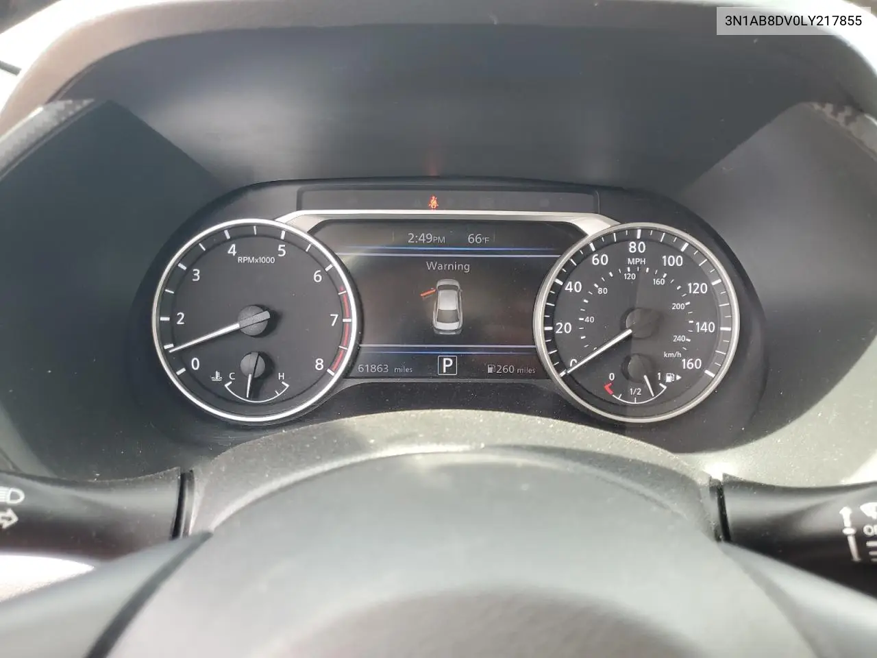 2020 Nissan Sentra Sr VIN: 3N1AB8DV0LY217855 Lot: 57256895