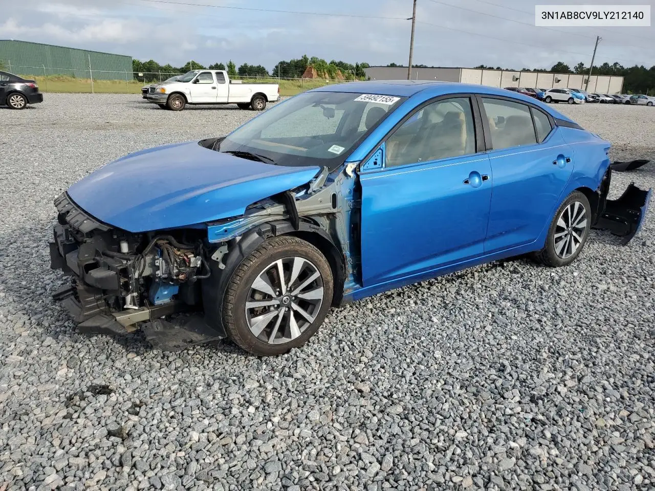 2020 Nissan Sentra Sv VIN: 3N1AB8CV9LY212140 Lot: 59492155