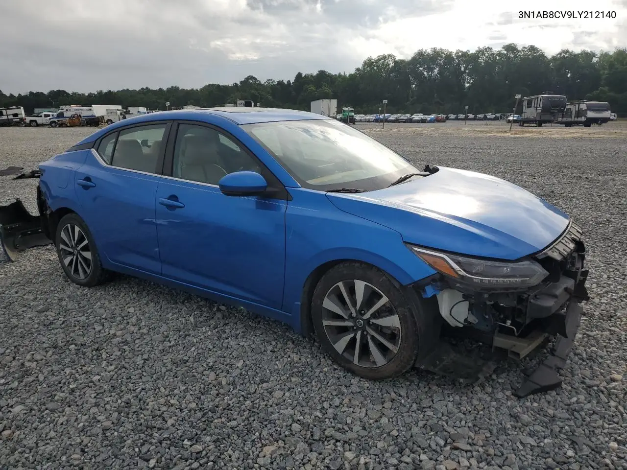 2020 Nissan Sentra Sv VIN: 3N1AB8CV9LY212140 Lot: 59492155