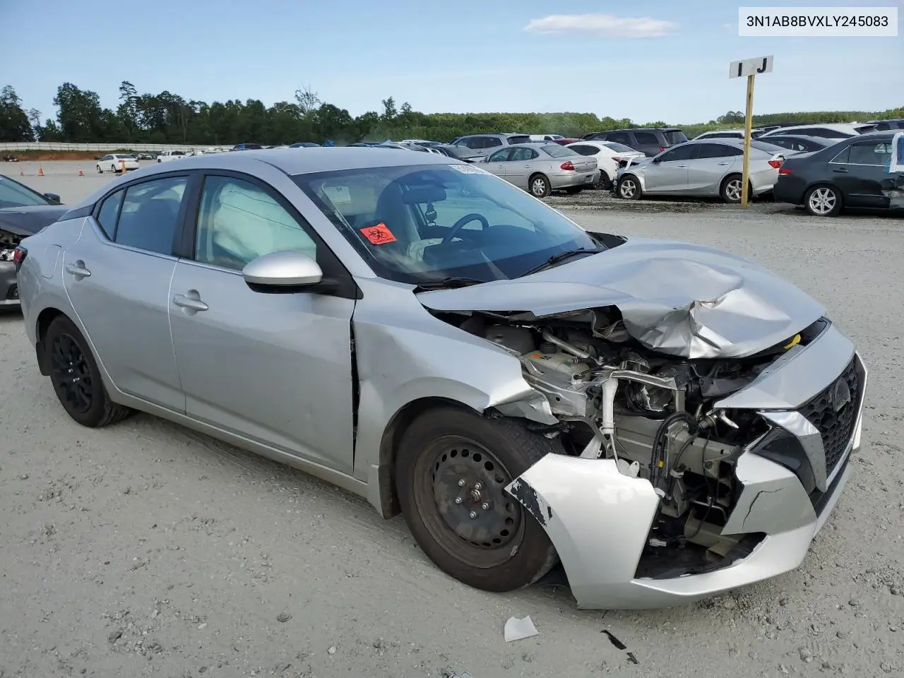 2020 Nissan Sentra S VIN: 3N1AB8BVXLY245083 Lot: 61496995