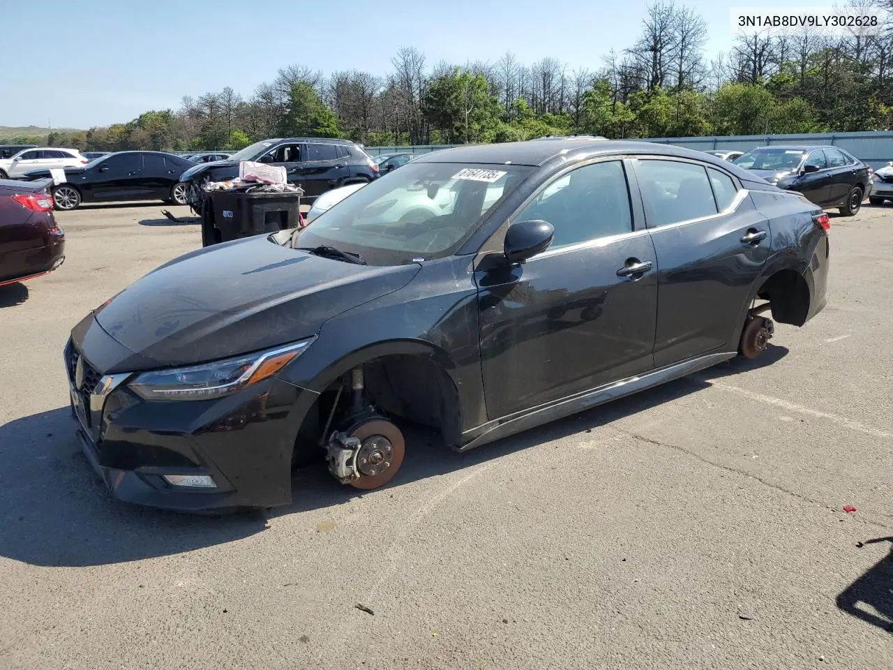 2020 Nissan Sentra Sr VIN: 3N1AB8DV9LY302628 Lot: 61647735