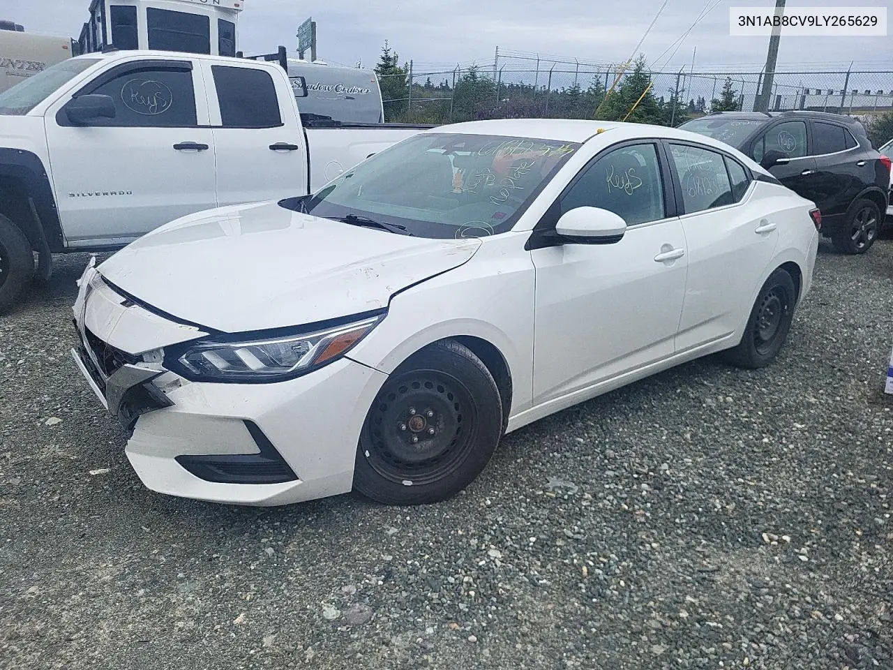 2020 Nissan Sentra Sv VIN: 3N1AB8CV9LY265629 Lot: 61812375