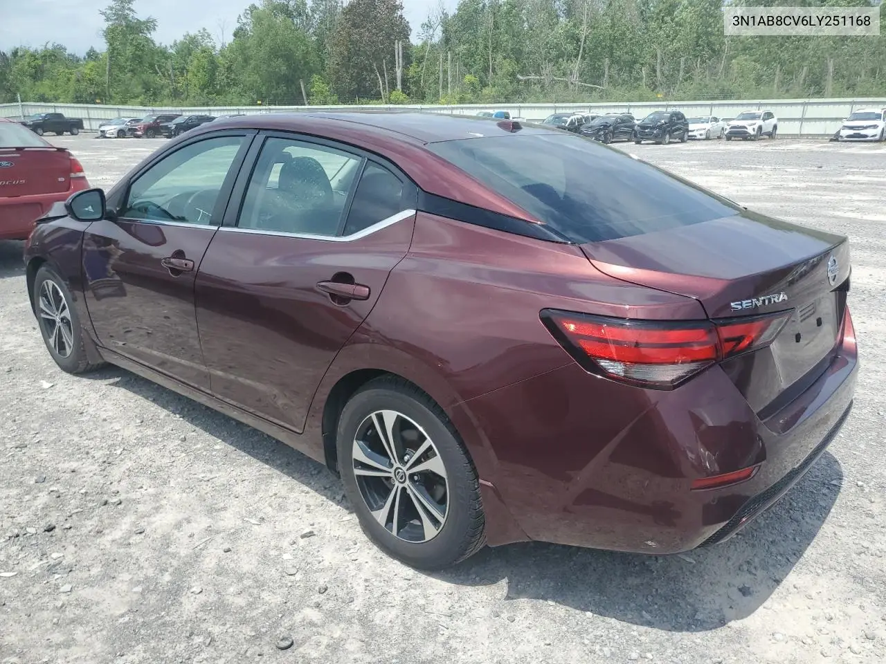 2020 Nissan Sentra Sv VIN: 3N1AB8CV6LY251168 Lot: 62086835